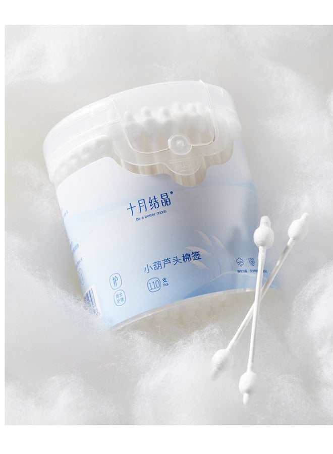 Be a better mom 220PCS Cotton Swabs for Baby Safety Clean Swabs with Large Tips Design for Newborn Baby and Children 100% Biodegradable Chlorine Free & Hypoallergenic - Image 1