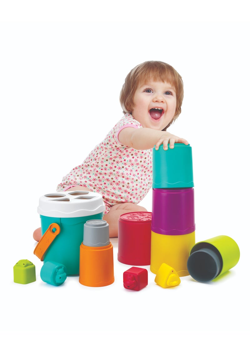 Bkids SHAPE SORTING STACK N NEST BUCKETS - Image 2