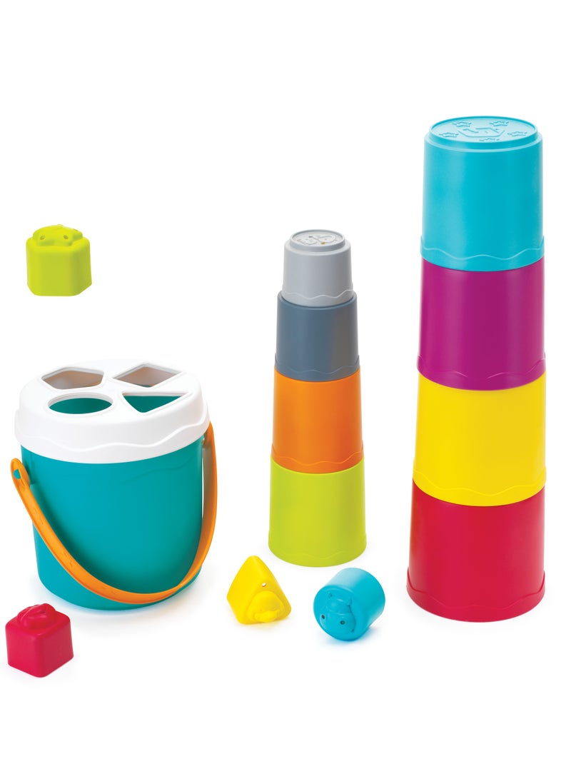 Bkids SHAPE SORTING STACK N NEST BUCKETS - Image 3
