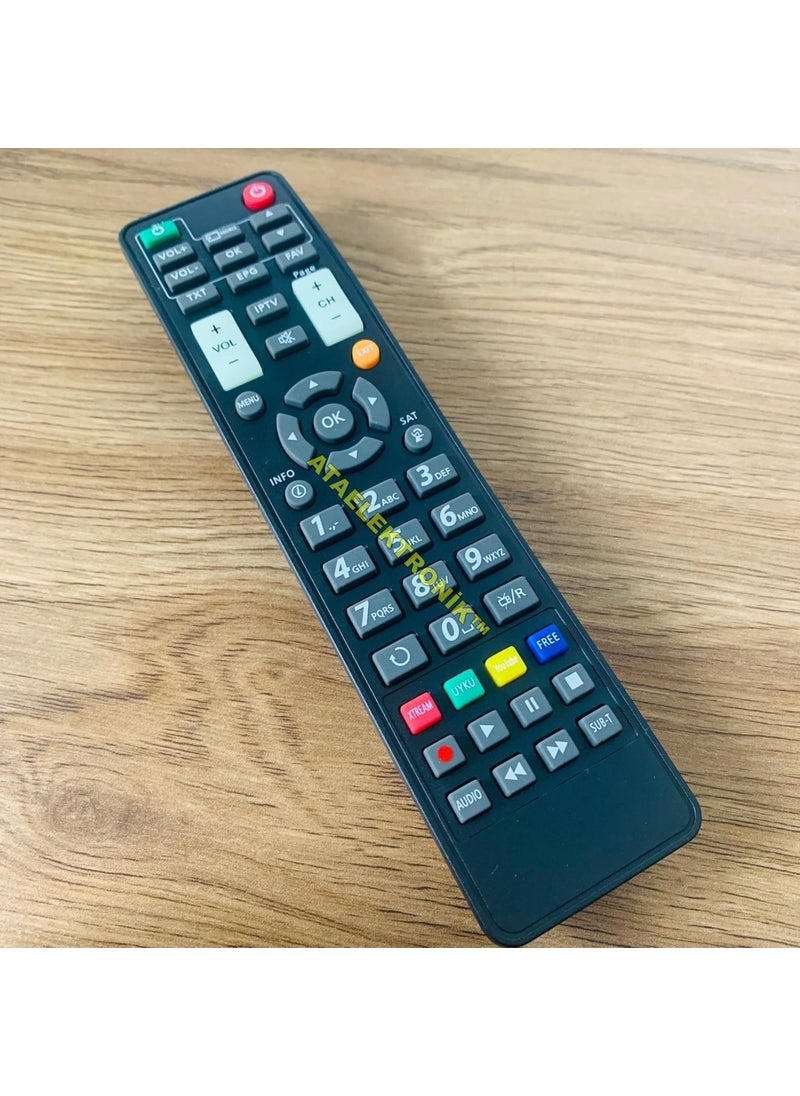 Ata Elektronik - Sunplus Astra DELTA Space HD Satellite Receiver Remote Control SUNPLUS SPACEX - Image 1