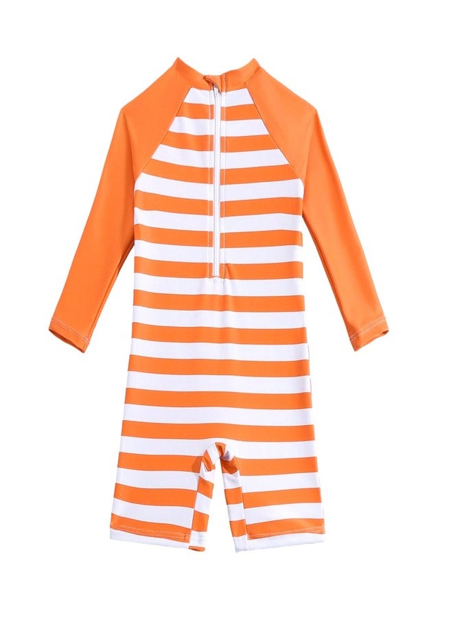YAGATA Toddler Swimsuit Boy 2t Swim Suit Boys Bathing Suits Swimming Set for Little Orange 2-3T - Image 4