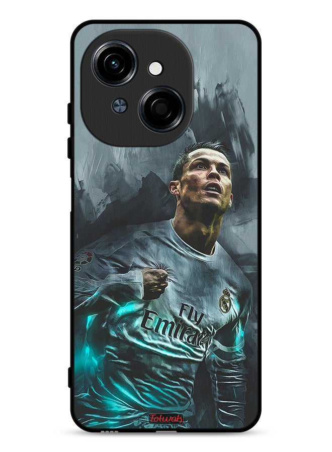 Tolwak Tecno Spark Go 1S 4G Protective Case Cover Cristiano Ronaldo Art - Image 1