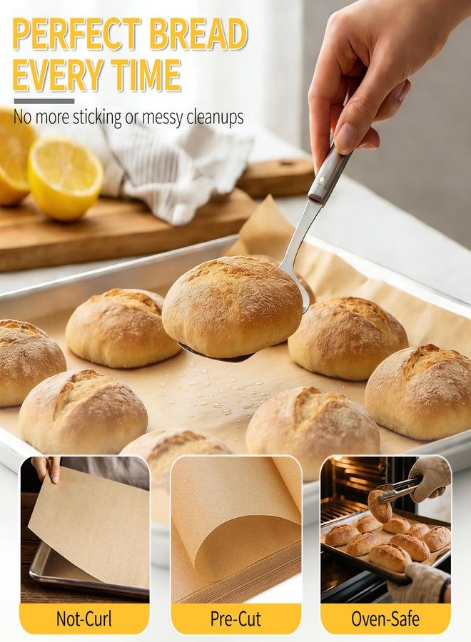 Piszvbej 200 Pcs Parchment Paper for Sourdough Baking, 12x16 Inches Unbleached Precut Parchment Paper Sheets, Fit for Half Sheet Pans, Non-Stick and Easy Cleanup, Sourdough Bread Baking Supplies for Oven - Image 3
