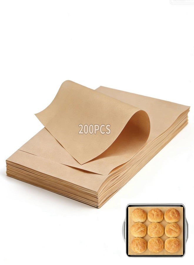 Piszvbej 200 Pcs Parchment Paper for Sourdough Baking, 12x16 Inches Unbleached Precut Parchment Paper Sheets, Fit for Half Sheet Pans, Non-Stick and Easy Cleanup, Sourdough Bread Baking Supplies for Oven - Image 1