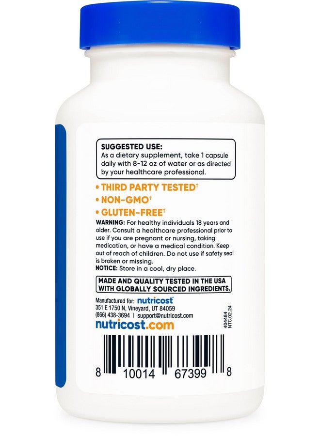 نيوتريكوست سيرابيبتاز 120,000 وحدة إس بي يو، 120 كبسولة - خالية من الغلوتين، وغير معدلة وراثيًا، ومناسبة للنباتيين - Image 4