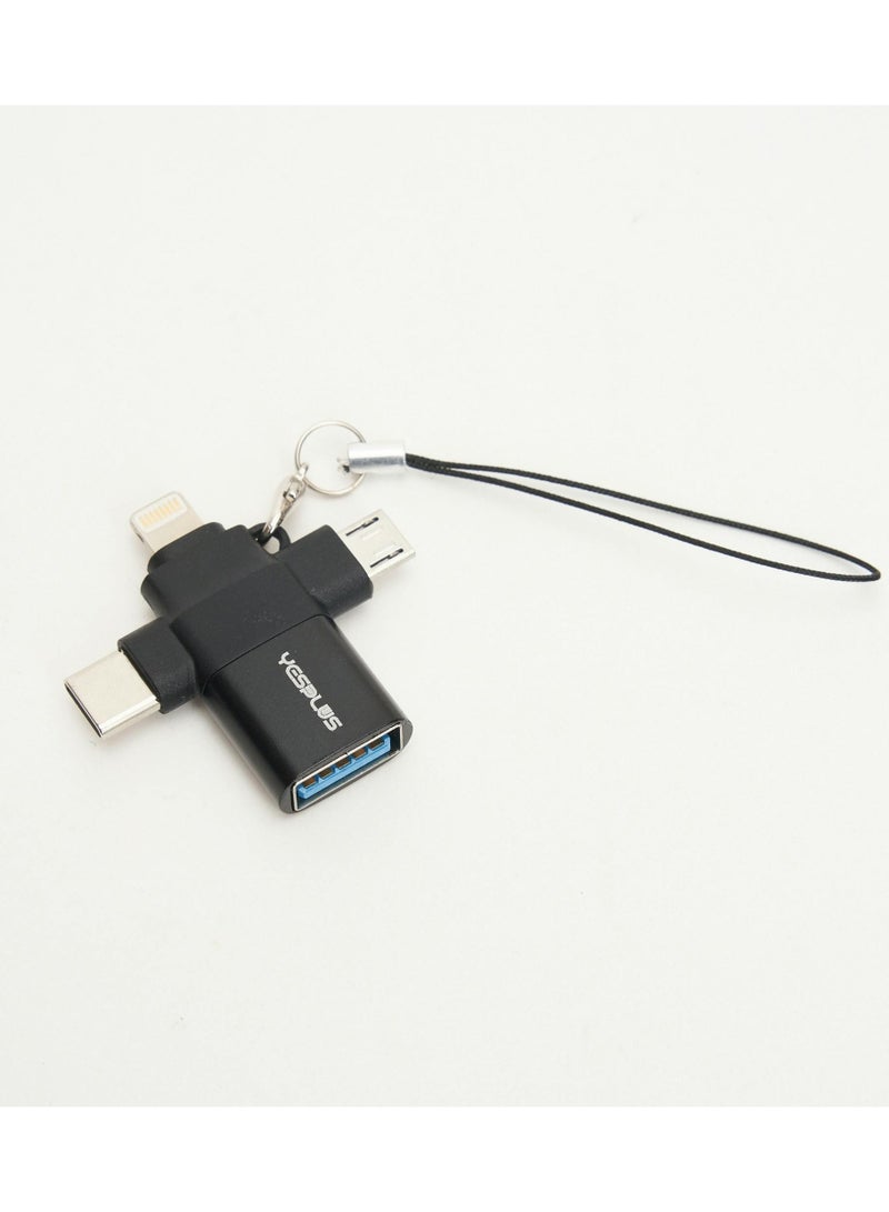 YESPLUS YS-1410 OTG 3-in-1 USB 3.0 High-Speed Expansion Adapter Converter - Image 1