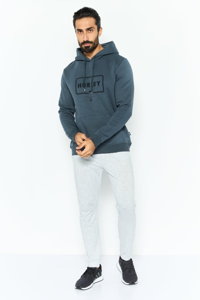 Hurley Men Sportswear Fit Long Sleeve Outdoor Hoodies, Dark Grey - Image 2