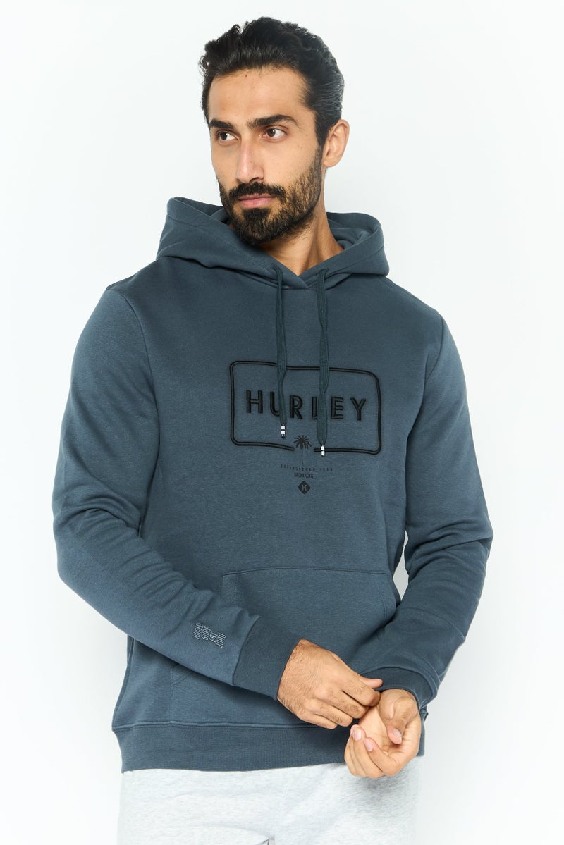 Hurley Men Sportswear Fit Long Sleeve Outdoor Hoodies, Dark Grey - Image 1