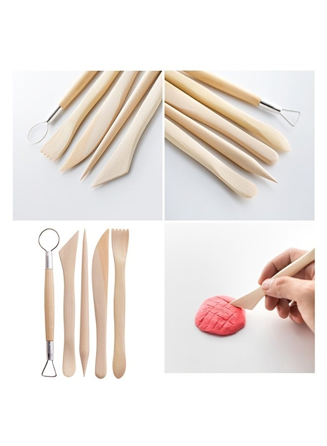25 piece polymer clay tool set - multifunctional tool for clay sculpture/carving/shaping/painting, suitable for drying clay, pottery, baking decoration, adult and children's art and DIY creative production  - Image 3