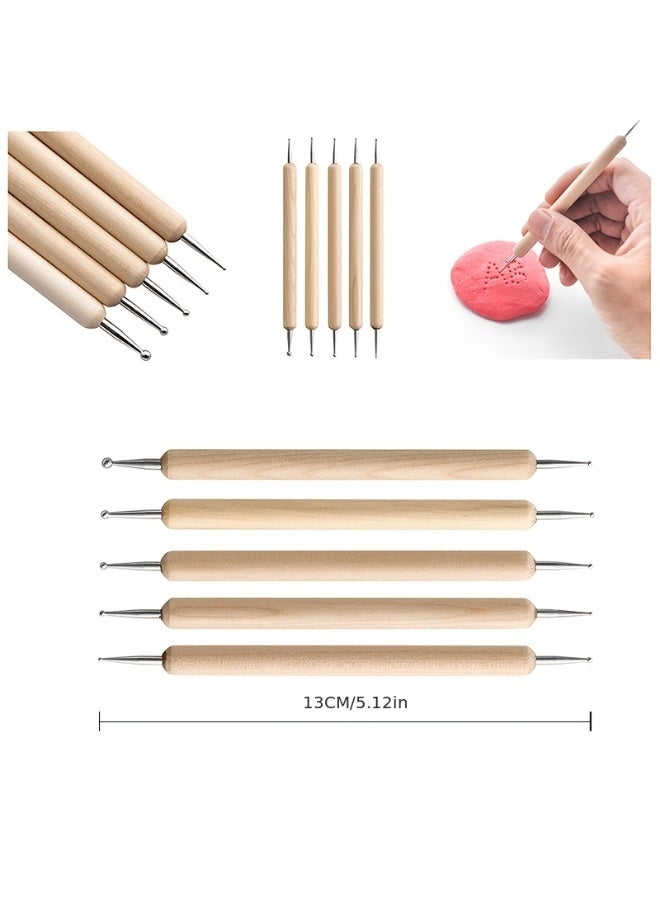 25 piece polymer clay tool set - multifunctional tool for clay sculpture/carving/shaping/painting, suitable for drying clay, pottery, baking decoration, adult and children's art and DIY creative production  - Image 2