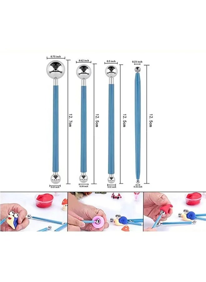 25 piece polymer clay tool set - multifunctional tool for clay sculpture/carving/shaping/painting, suitable for drying clay, pottery, baking decoration, adult and children's art and DIY creative production  - Image 5