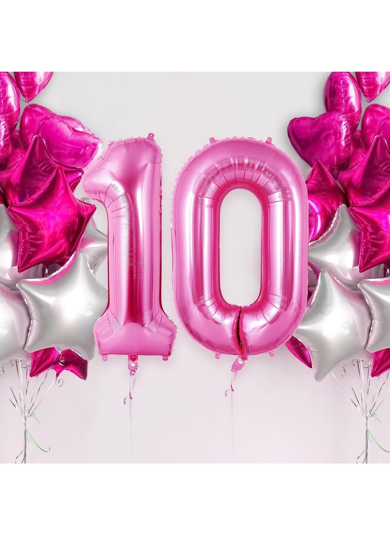 40 Inch Gold Digit Helium Foil Birthday Party Balloons Number 0  - Image 2