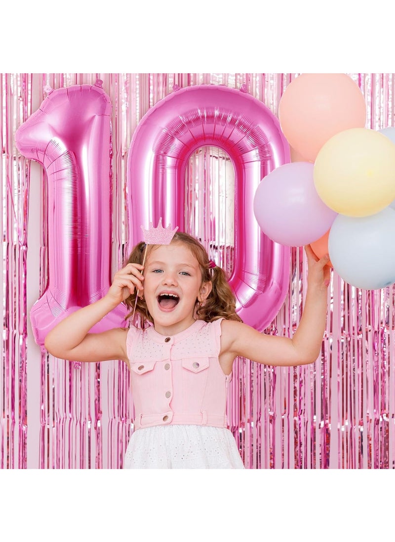 40 Inch Gold Digit Helium Foil Birthday Party Balloons Number 0  - Image 4