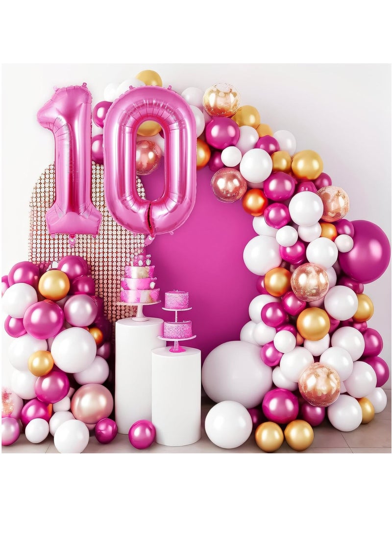 null - 40 Inch Pink Digit Helium Foil Birthday Party Balloons Number 0 - Image 1