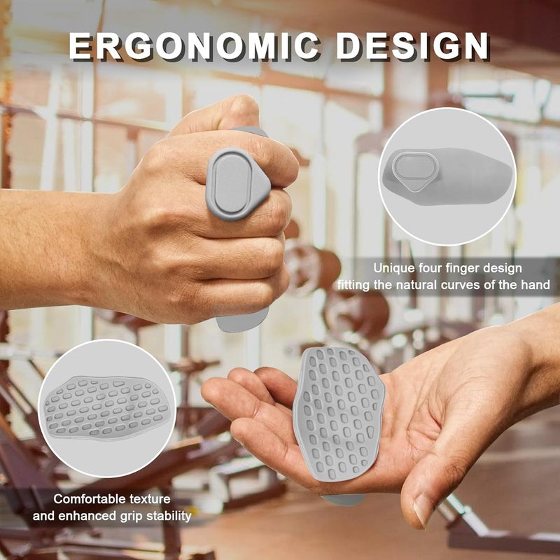 DecrPlus Rypt Grip Lifting Gloves Alternative for Weight Lifting (Anti-Slip/Rubber/Ergonomic) Hand Grips for Men and Women Training Palm Protectors for Gym Intensive Training and Exercise- Grey ﻿ - Image 2