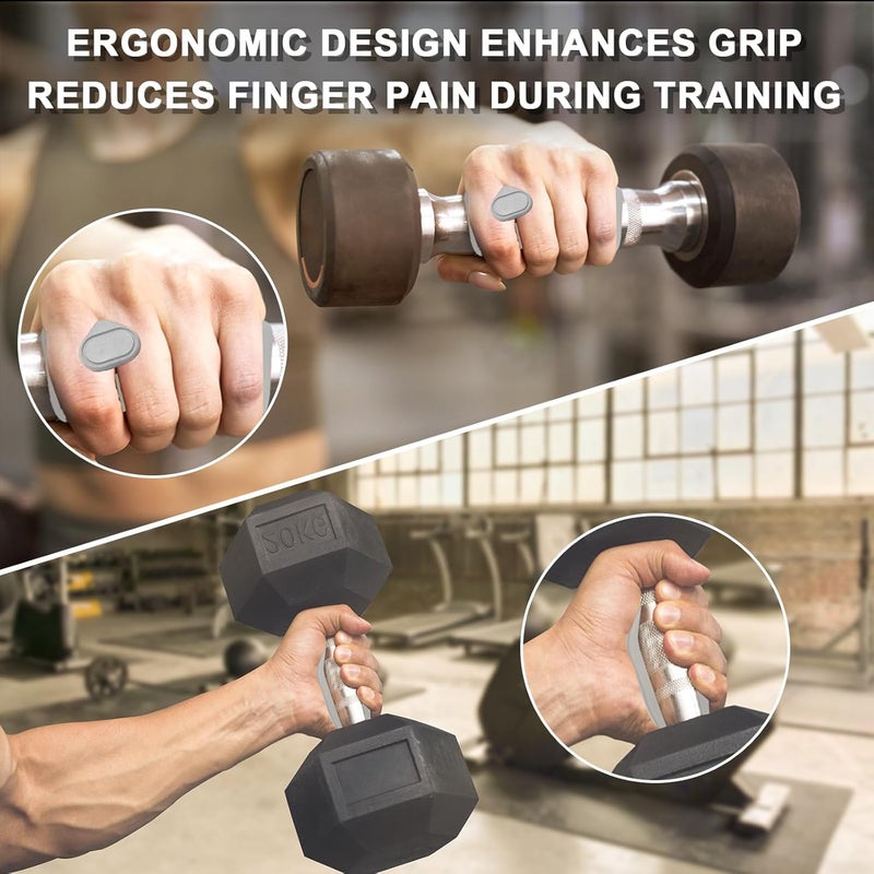 DecrPlus Rypt Grip Lifting Gloves Alternative for Weight Lifting (Anti-Slip/Rubber/Ergonomic) Hand Grips for Men and Women Training Palm Protectors for Gym Intensive Training and Exercise- Grey ﻿ - Image 4
