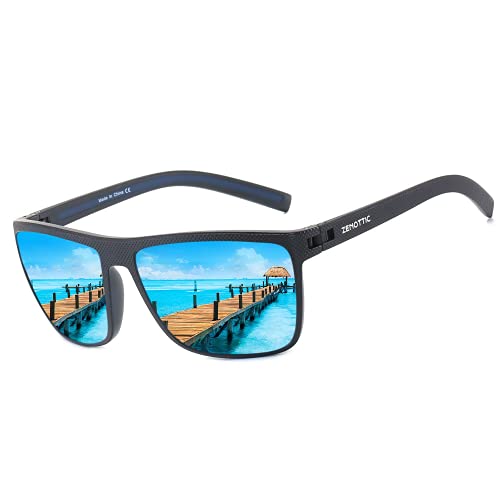 ZENOTTIC Polarized Sunglasses for Men Lightweight TR90 Frame UV400 Protection Square Sun Glasses - Image 1