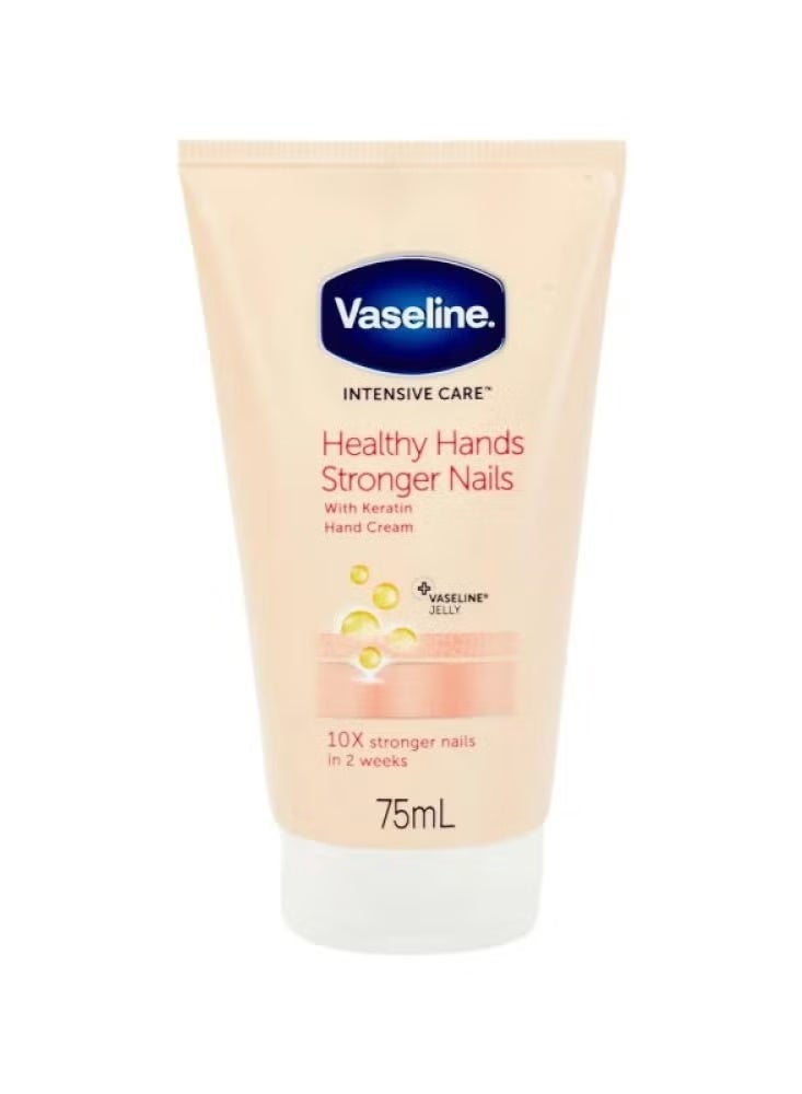 Vaseline Intensive Care Healthy Hands Stronger Nails With Keratin Hand Cream, 75ml