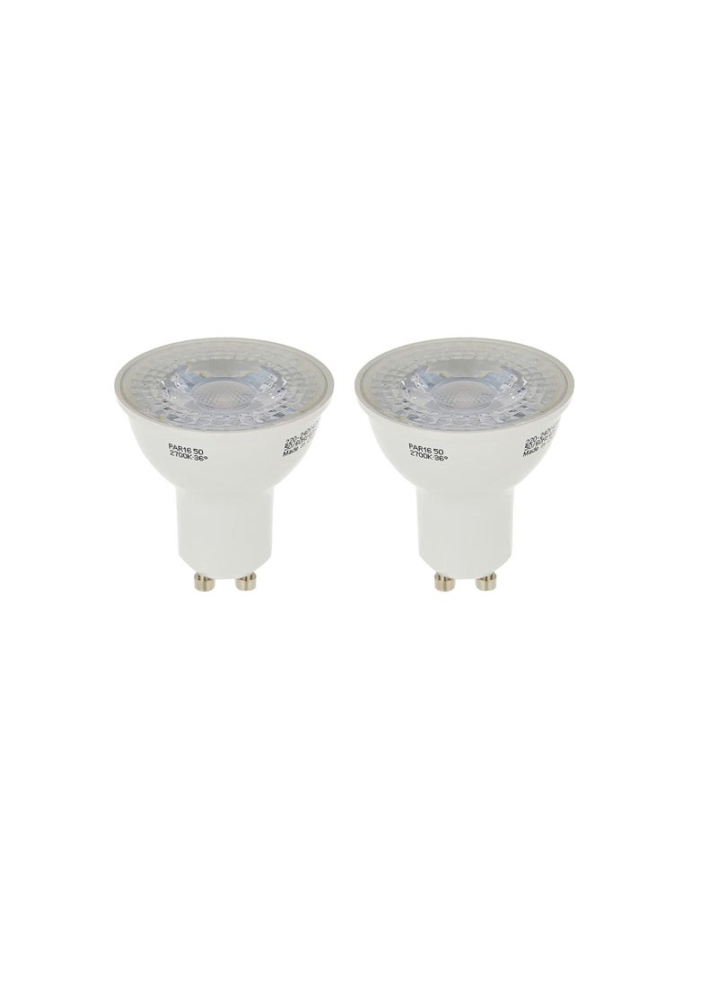Osram - OSRAM LED SUPERSTAR PAR16 36° (4.8w) Base - GU10, 350 lm -Warm White-2700K (Bundle- Pack of 2) - Image 1