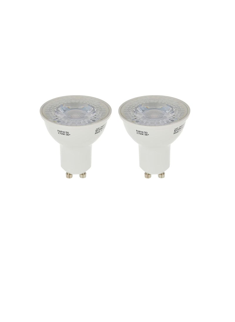 Osram - OSRAM LED SUPERSTAR PAR16 36° (4.8w) Base - GU10, 350 lm -Warm White-2700K (Bundle- Pack of 2) - Image 1
