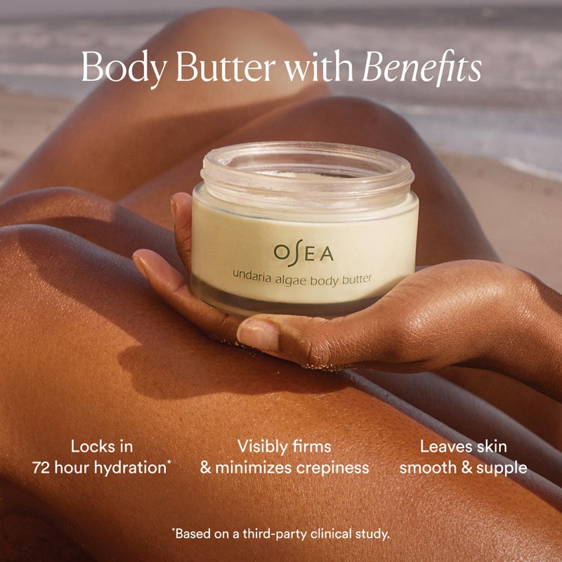 OSEA Undaria Algaeâ„¢ Body Butter 6.7 oz - For Dry Skin - Ultra Hydrating Whipped Shea Butter + Ceramides - Vegan Skincare & Clean Bodycare - Thick Body Cream - For Extremely Dry Crepey Skin - Image 3