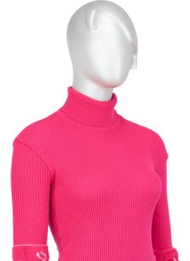Oppland Women's Winter Stylish Beaded Full Turtleneck Long Sleeve Fitted Lycra Knitted Knitwear Bodysuit Sweater  - Image 3