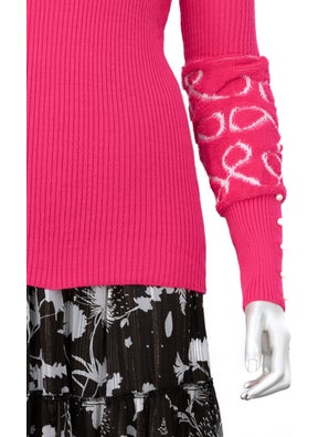 Oppland Women's Winter Stylish Beaded Full Turtleneck Long Sleeve Fitted Lycra Knitted Knitwear Bodysuit Sweater  - Image 5