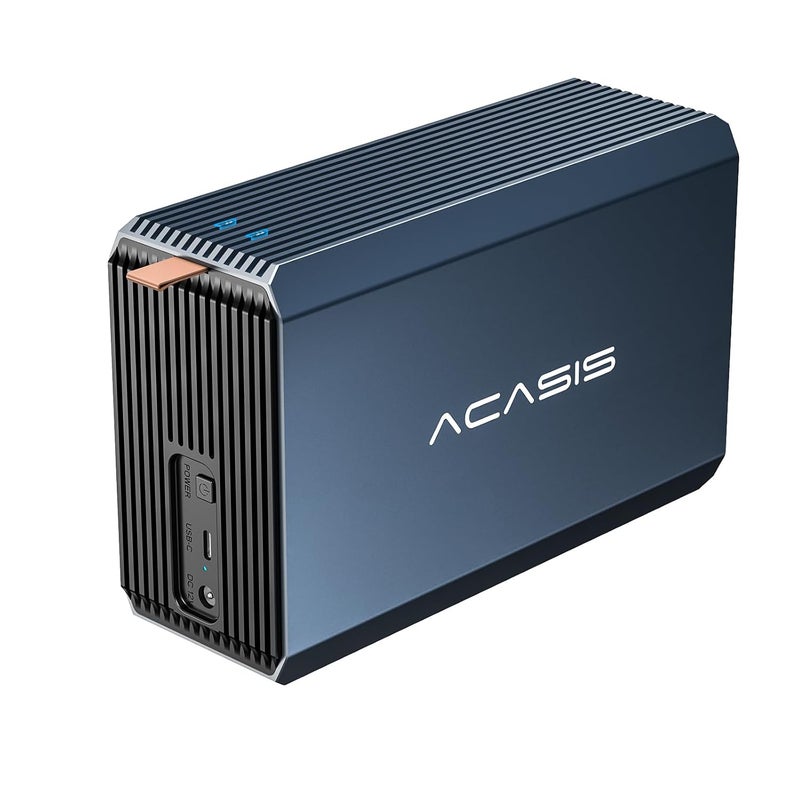 Acasis 2 Bay External Hard Drive RAID Enclosure for 2.5/3.5" SATA HDD/SSD with USB 3.0,Support RAID 0/1/JBOD/SPAN,Max 6Gbps Under UASP,36TB Capacity Raid Enclosure - Image 1