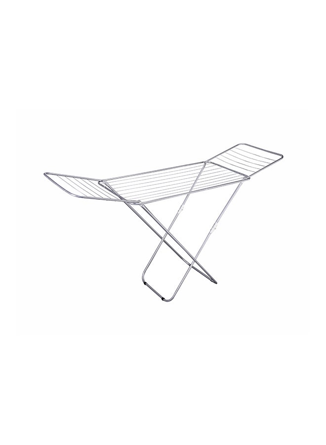 Royalford Honest Coth Dryer With Durable Rust-Proof Iron Wire & Frame Silver 131x55x5cm - Image 1