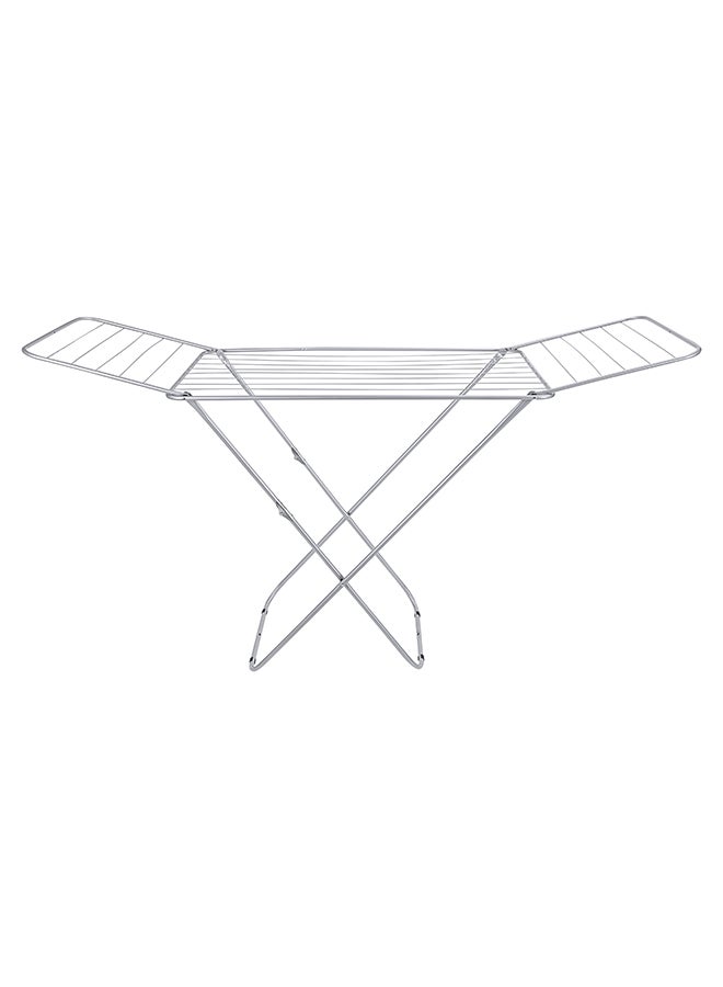 Royalford Honest Coth Dryer With Durable Rust-Proof Iron Wire & Frame Silver 131x55x5cm - Image 2