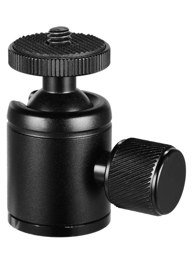 NIBEMINENT Mini Metal Tripod Head Adapter Black  - Image 1