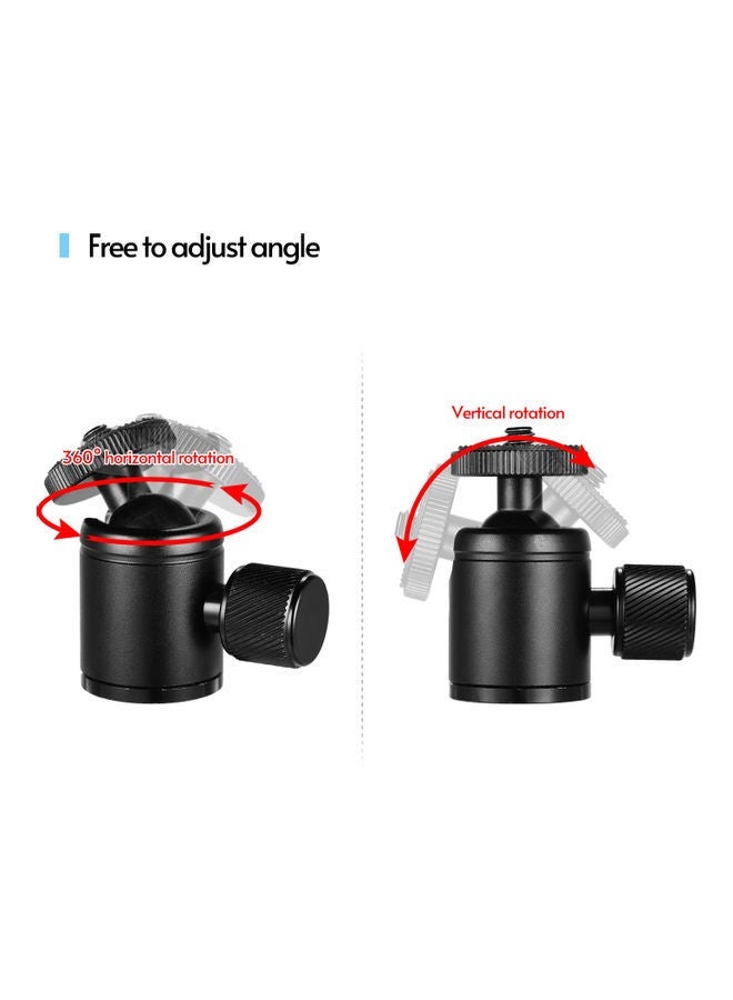 NIBEMINENT Mini Metal Tripod Head Adapter Black  - Image 3