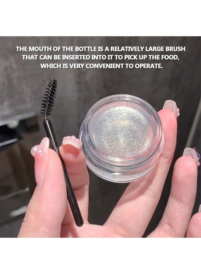 ساجيناو كريم تصفيف الحواجب المجسم - طويل الأمد ، جل حواجب شفاف مقاوم للماء وطويل الأمد ، تصفيف الحواجب وجل دهن الحواجب مع فرشاة - Image 5