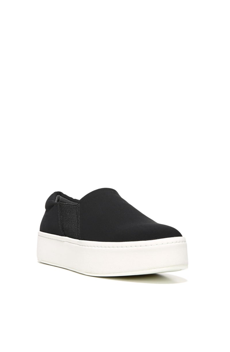 Vince Womens Warren Platform Slip On Fashion Sneakers Black Micro Stretch 9.5 M US - Image 3