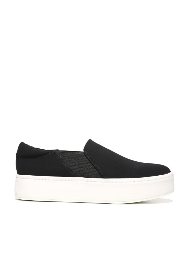 Vince Womens Warren Platform Slip On Fashion Sneakers Black Micro Stretch 9.5 M US - Image 1