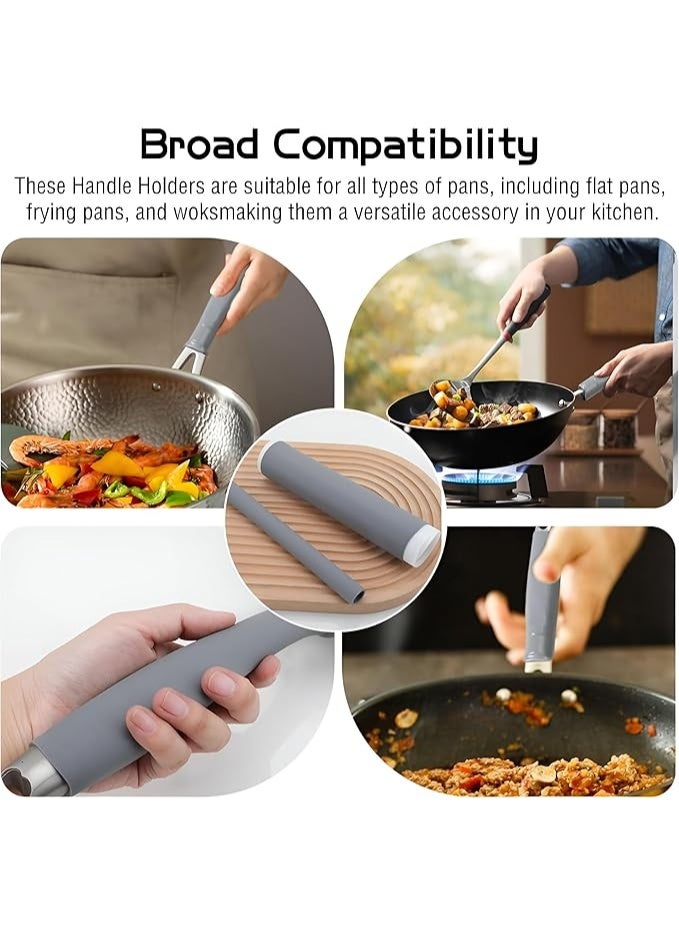 Heat-Resistant Silicone Pot Handle Cover – Non-Slip, Heat Insulation Grip Sleeve for Frying Pans and Cookware – Safe and Comfortable Silicone Handle Holder (1 Piece) - Image 4