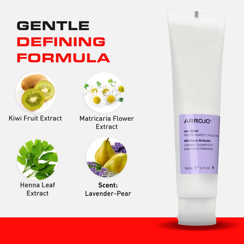 Arrojo Curl Defining Gel, 5.1 fl oz â€“ Moisture-Rich, Firm Hold Wavy & Curly Hair Gel - Paraben-Free & Sulfate Free & Cruelty-Free Frizz & Heat Damage Protection - Image 4