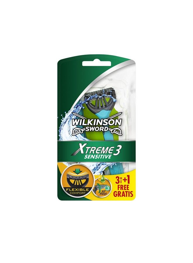 Wilkinson Sword Xtreme 3 Sensitive Disposable Razor Pack Of 3 Plus 1 Free - Image 2