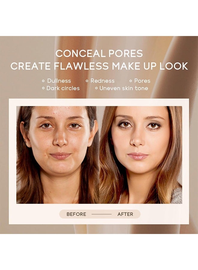 OCHEAL CC+ Color Correcting Cream, Full Coverage Foundation with SPF 50+ Whitening Sunscreen, Color Correcting and Brightening Face Cream, Skin Tone Adjusting Concealer CC Cream, 30g - Image 4