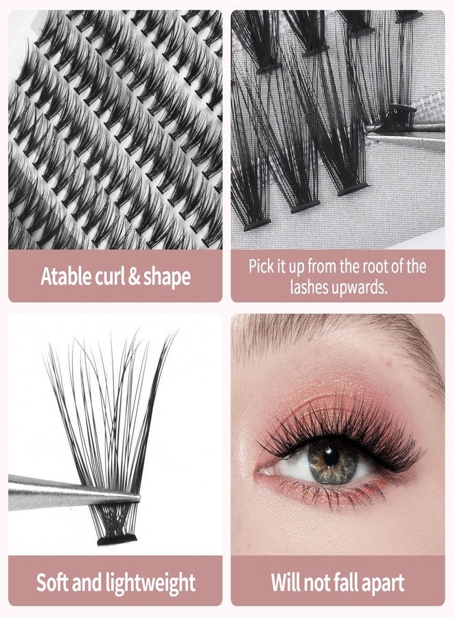 MAGEFY 220 pcs Cluster Lashes 30D 0.07C Eyelash Clusters 9-13mm Individual Lashes Volume Long DIY Eyelash Extension Reusable Eyelashes Mixed Length - Image 4