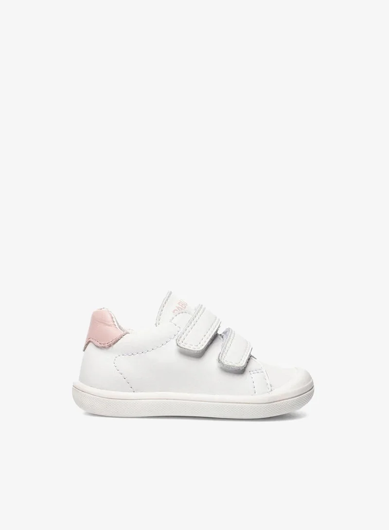 بابلوسكي Leather Ankle Sneakers With Hook & Loop Closure