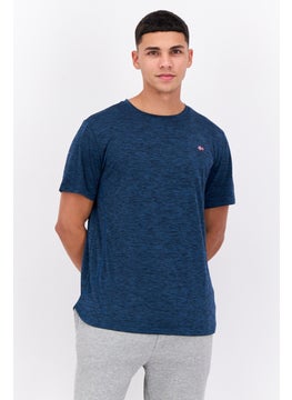 Nordland Men Sportswear Fit Short Sleeves Training T-Shirt, Heather Steel Blue  - Image 1
