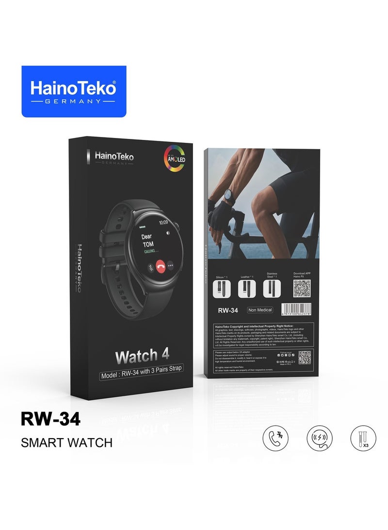 Haino Teko RW-34 Smartwatch with Fitness Tracking, Heart Rate Monitor, Sports Modes & Smart Notifications - Image 5