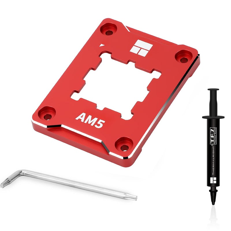 Thermalright ASF-RED AM5 CPU Holder, Corrective Anti-Bending Fixing Frame, AM5 Full-fit Fixed Non-Marking Mounter, AM5 Anti-Bending Contact Frame, CPU Cooler Standard - Image 1