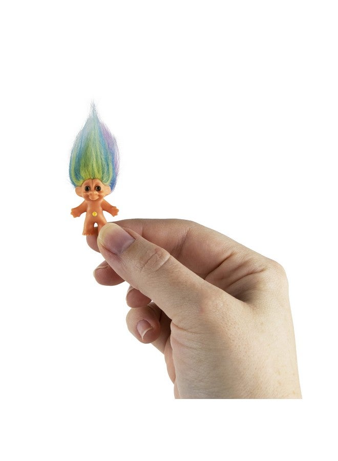 Worlds Smallest World'S Smallest Good Luck Trolls. Mini 1 Inch Tall Toy Action Figure With An Extra 1.5 Inches Of Hair! Six Adorable Good Luck Trolls To Collect! Each Sold Seperately, Style Selected At Random - Image 1