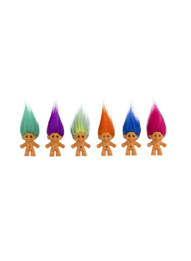 Worlds Smallest World'S Smallest Good Luck Trolls. Mini 1 Inch Tall Toy Action Figure With An Extra 1.5 Inches Of Hair! Six Adorable Good Luck Trolls To Collect! Each Sold Seperately, Style Selected At Random - Image 2