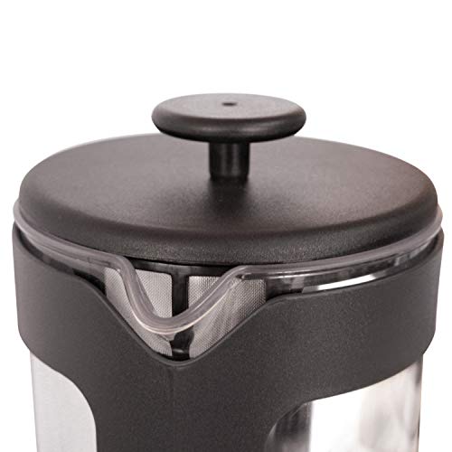 BonJour Coffee Unbreakable Plastic French Press, 12.7-Ounce, Ami-Matin, Black - Image 3