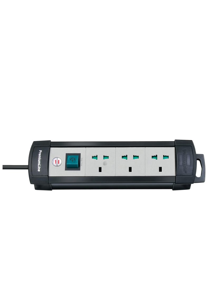 Brennenstuhl - Brennenstuhl Premium Line Multistandard, 3 way extension lead with 5m BS extension cable - Image 1