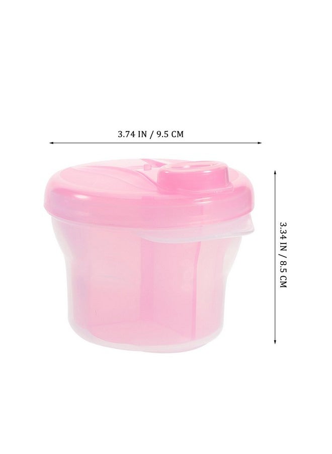 Healifty 3Pcs Box Snack Storage Container Milk Storage Container Portable Formula Dispenser Formula Holder Baby Formula Dispenser Formula Mixing Bottle Baby Holder Food Divider To Rotate  - Image 2
