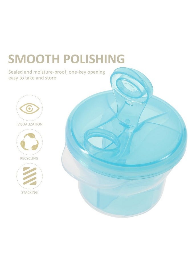 Healifty 3Pcs Box Snack Storage Container Milk Storage Container Portable Formula Dispenser Formula Holder Baby Formula Dispenser Formula Mixing Bottle Baby Holder Food Divider To Rotate  - Image 5